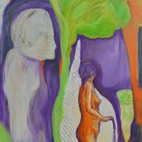 'Der gute Geist' Acryl auf  Leinwand