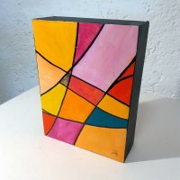 Acryl auf Vollholz 14x18x5 cm