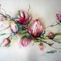 Magnolien 56/76 cm
