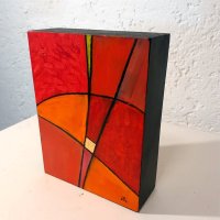 Acryl auf Vollholz 14x18x5 cm