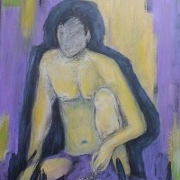 'männl.Akt' Acryl auf Leinwand 50/70 cm