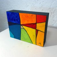 Acryl auf Vollholz 14x18x5 cm