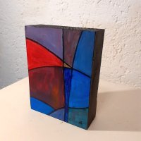 Acryl auf Vollholz 14x18x5 cm