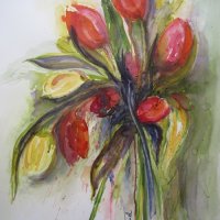 Tulpenstrauss 56/76 cm