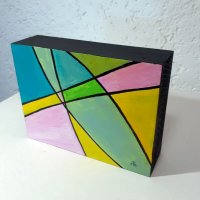 Acryl auf Vollholz 14x18x5 cm